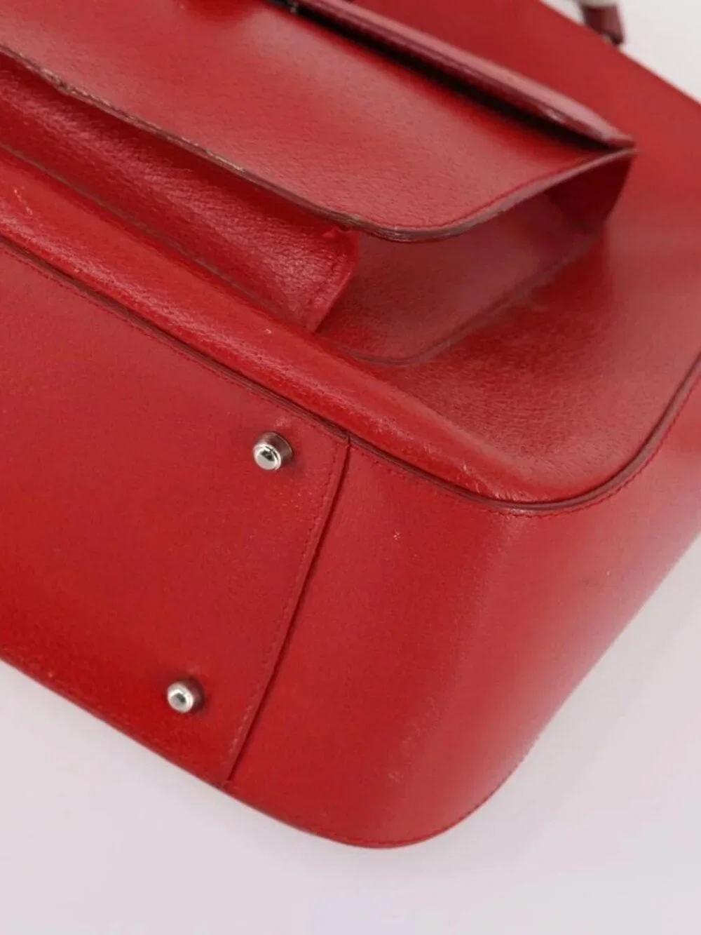 GUCCI Hand Bag Leather 2way Red 000 2058 0307 5 Auth